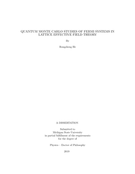 Quantum Monte Carlo Studies of Fermi Systems in Lattice Effective Field Theory