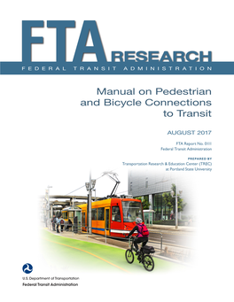 Manual on Pedestrian and Bicycle Connections to Transit