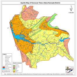 Aquifer Map of Honnavar Taluk, Uttara Kannada District