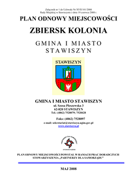 Zbiersk Kolonia Gmina I Miasto Stawiszyn