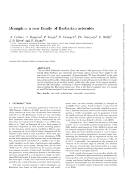 A New Family of Barbarian Asteroids