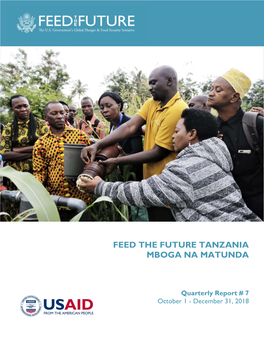 Feed the Future Tanzania Mboga Na Matunda | Quarterly Report #7