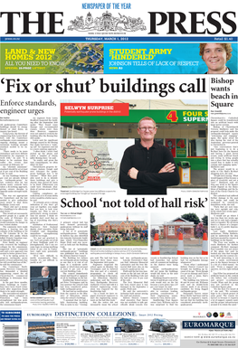 School 'Not Told of Hall Risk'