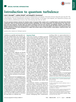 Introduction to Quantum Turbulence