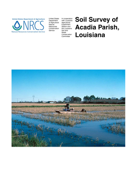 Soil Survey of Acadia Parish, Louisiana