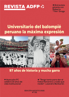 REVISTA ADFP Universitario Del Balompié Peruano La Máxima