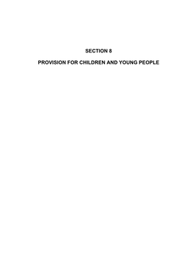 Section 8 Provision for Children and Young People