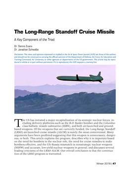 The Long-Range Standoff Cruise Missile a Key Component of the Triad