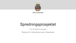 Spredningsprosjektet Oslo