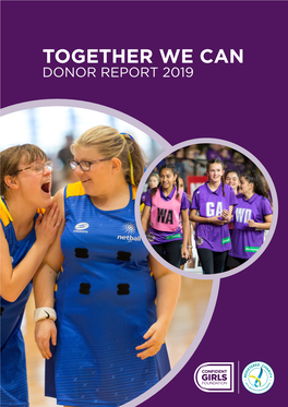 Together We Can Donor Report 2019
