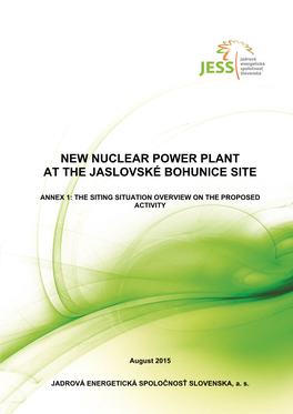 New Nuclear Power Plant at the Jaslovské Bohunice Site