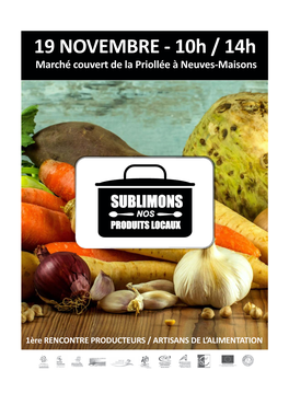 Sublimons Nos Produits Locaux !