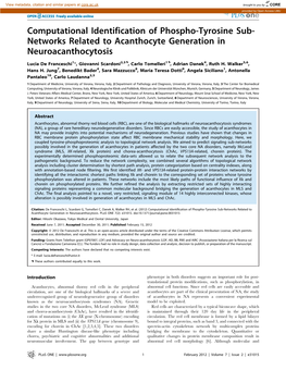 1. Computational Identification of Phospho-Tyrosine Sub-Networks