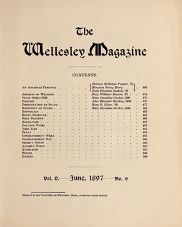 Wellesley Magazine