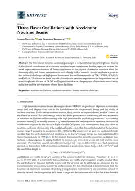 Three-Flavor Oscillations with Accelerator Neutrino Beams