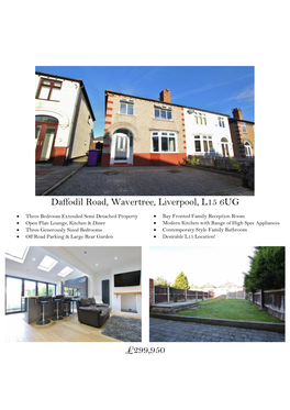 Daffodil Road, Wavertree, Liverpool, L15 6UG £299,950