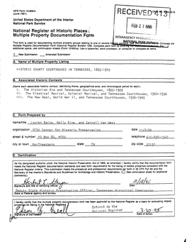 National Register of Historic Places- Multiple Property Documentation Form