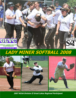 Lady Miner Softball 2008