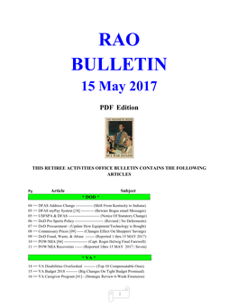 Bulletin 170515 (PDF Edition)