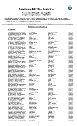 Boletin Jugadores 28-2017