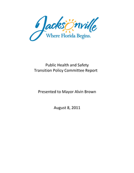 Public Health and Safety Transition Committee Report Final