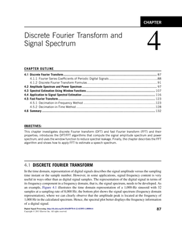 Discrete Fourier Transform and Signal Spectrum 4