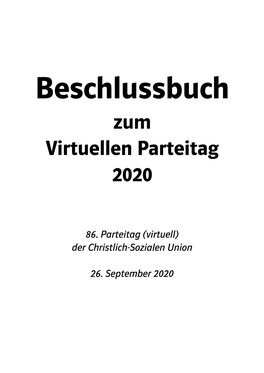 Zum Virtuellen Parteitag 2020