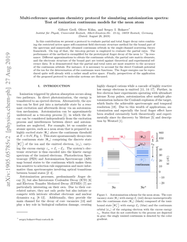 Multi-Reference Quantum Chemistry Protocol for Simulating Autoionization Spectra: Test of Ionization Continuum Models for the Neon Atom