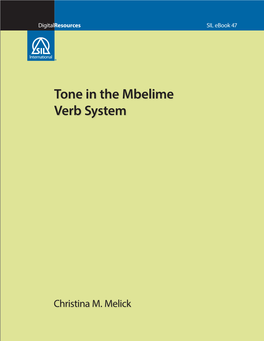 Tone in the Mbelime Verb System