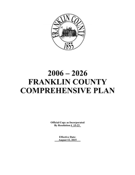 2006 – 2026 Franklin County Comprehensive Plan