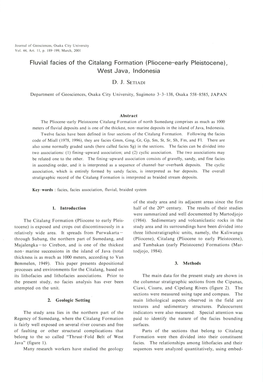 Fluvial Facies of the Citalang Formation (Pliocene-Early Pleistocene), West Java, Indonesia