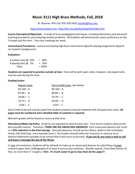 High Brass and Pedagogy