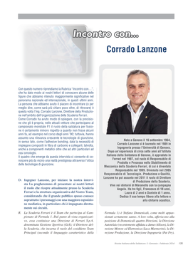 Incontro Con... Corrado Lanzone