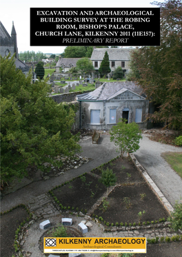 Excavation and Archaeological Building Survey at the Robing Room, Bishop’S Palace, Church Lane, Kilkenny 2011 (11E157): Preliminary Report