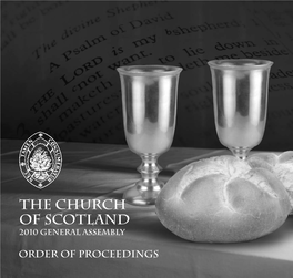 Scotland COMMISSIONERS – Are Informed That the Ground Floor and the South and West Galleries of the Hall Are Solely Appropriated for Them