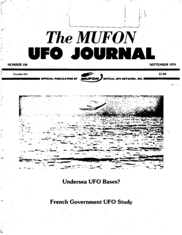 The MUFON UFO JOURNAL NUMBER 130 SEPTEMBER 1979