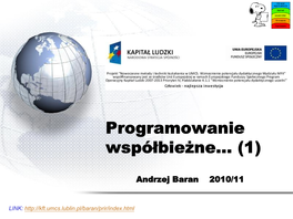 Programowanie Współbieżne