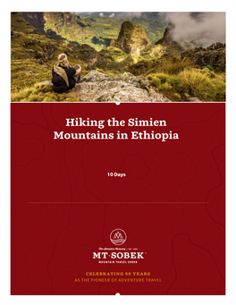 Hiking the Simien Mountains in Ethiopia