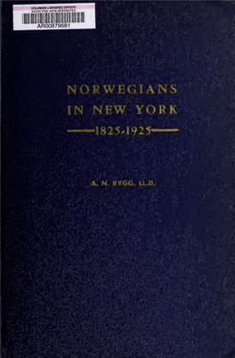 Norwegians in New York, 1825-1925