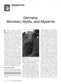 Germany: Monsters, Myths, and Mysteries
