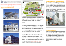 To Kashiwa-No-Ha Campus Station Travel Guide for Visitors CL 2010