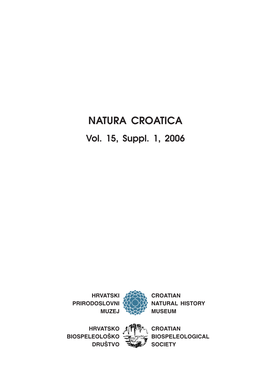 NATURA CROATICA Vol