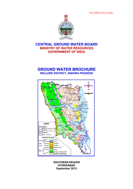 Ground Water Brochure Nellore District, Andhra Pradesh