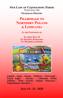 Pilgrimage to Northern Poland & Lithuania