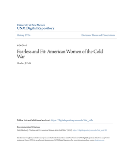 American Women of the Cold War Heather J