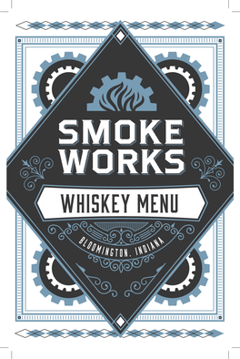 Whiskey Menu