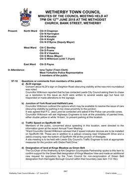 Appendix 3 Minutes of a Meeting of the Planning Committee