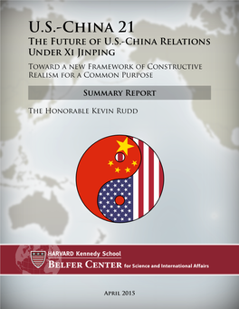 SUMMARY REPORT: U.S.-China 21