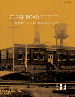 45 RAILROAD STREET INTERPRETATION PLAN | NOVEMBER 4, 2020 Interior View of Copeland-Chatterson Factory in 1905