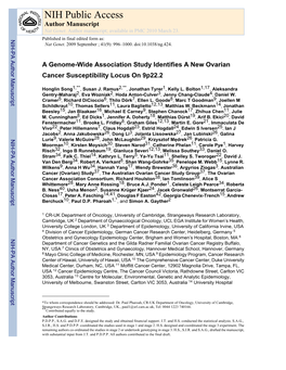 NIH Public Access Author Manuscript Nat Genet